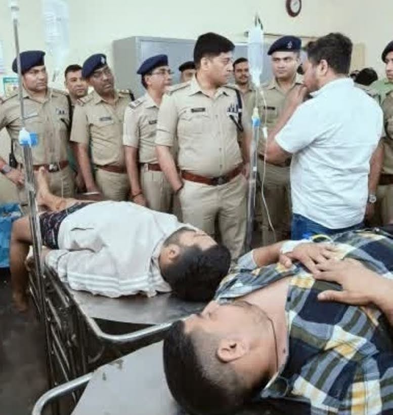 पुलिस के साथ हुई मुठभेड़ में गोलीकांड के दो आरोपी गिरफ्तार