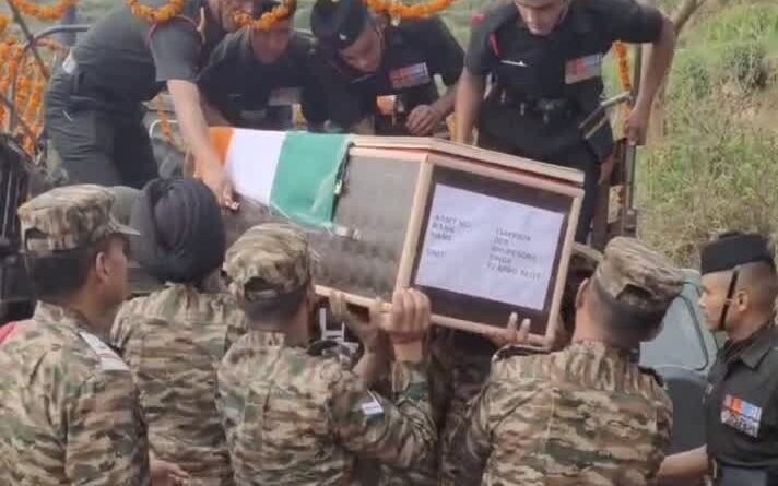 शहीद भूपेंद्र नेगी को अंतिम विदाई देने के लिए उमड़ा जनसैलाब