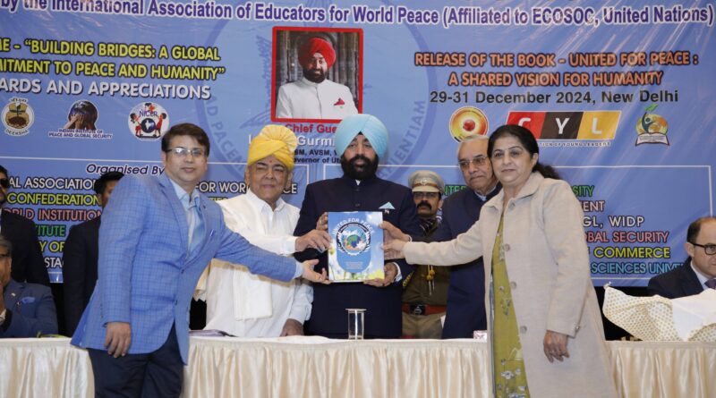 राज्यपाल ने 20वें विश्व शांति महासम्मेलन में किया प्रतिभाग