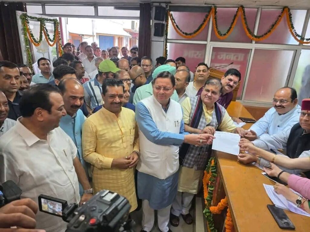 महेंद्र भट्ट दोबारा निर्विरोध बनेंगे उत्तराखंड बीजेपी के अध्यक्ष, किया नामांकन