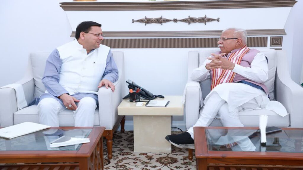 केन्द्रीय ऊर्जा मंत्री से मिले सीएम धामी, कई मुद्दों पर हुई चर्चा