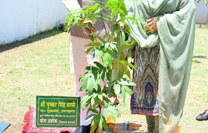 विश्व पर्यावरण दिवस पर मुख्यमंत्री ने किया पौधारोपण