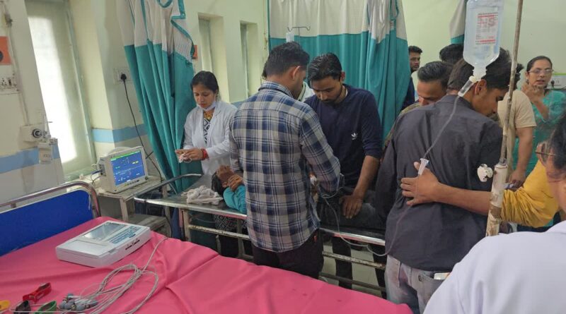 करंट की चपेट में आने से मजदूर झुलसा,हायर सेंटर रैफर