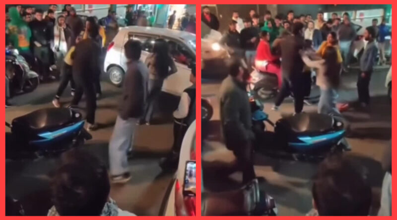 देर रात हुआ स्पा सेंटर में बवाल