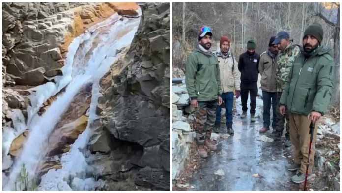 उत्तराखंड के उच्च हिमालयी क्षेत्र में बढ़ी ठंड की मार, गंगोत्री धाम क्षेत्र में जमने लगे जल स्रोत
