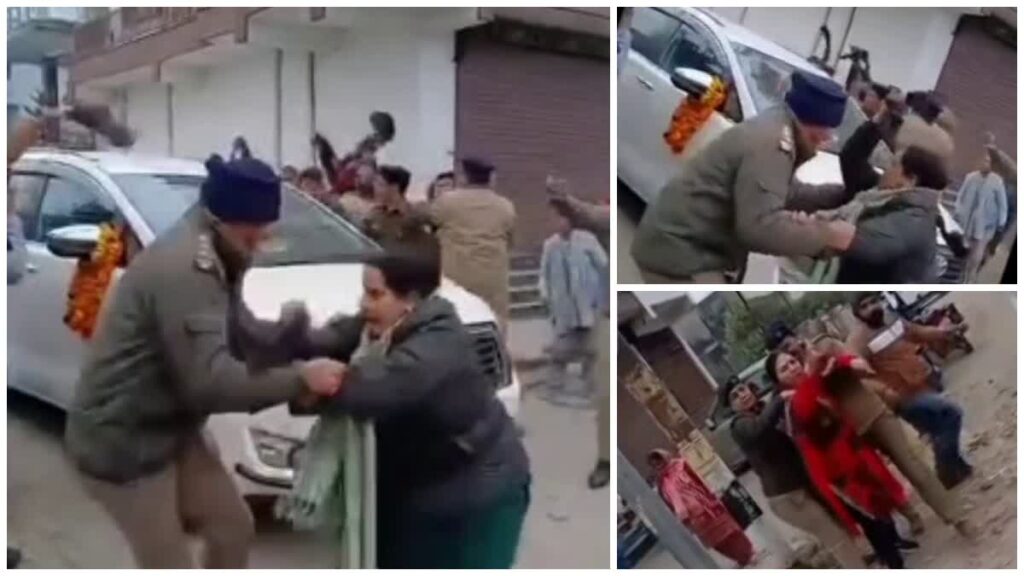 बीजेपी प्रदेश अध्यक्ष महेंद्र भट्ट का जबरदस्त विरोध; कांग्रेस ने घेराव कर दिखाए काले झंडे
