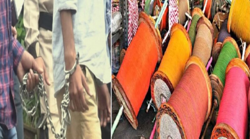 प्रतिबंधित चीनी मांझा रखने के आरोप में पटाखा कारोबारी का बेटा गिरफ्तार