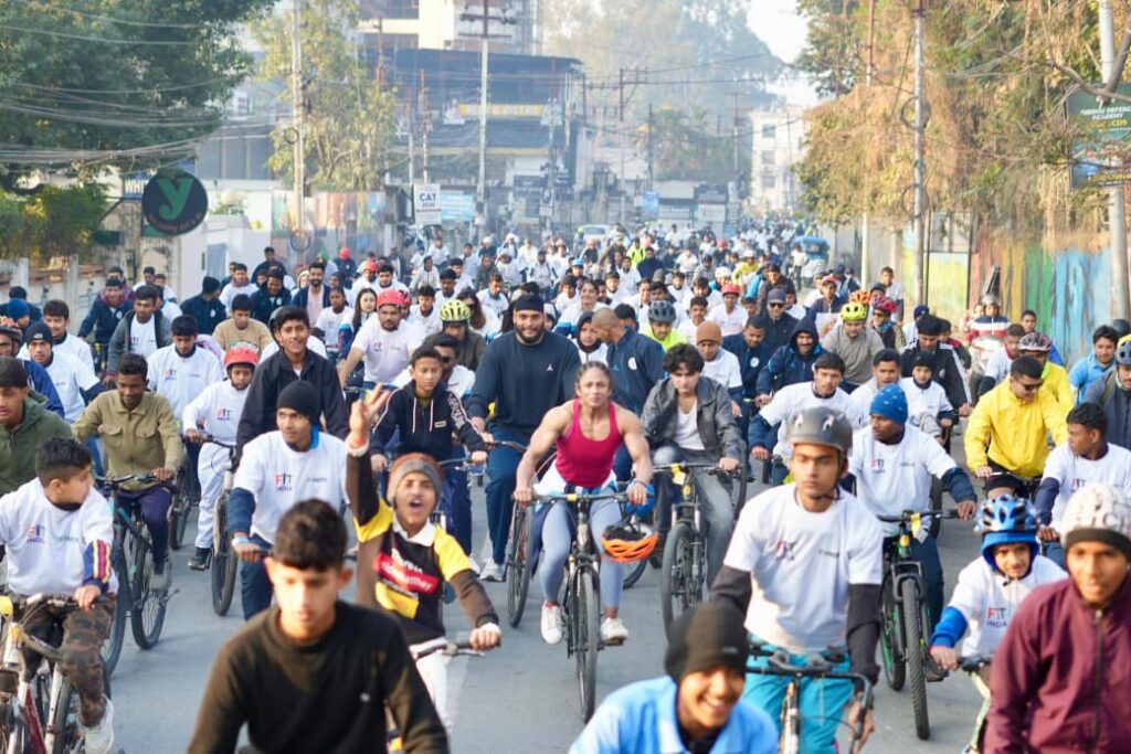 फिट इंडिया संडेज़ ऑन साइकिल का देहरादून में 61वें संस्करण का भव्य कार्यक्रम आयोजित