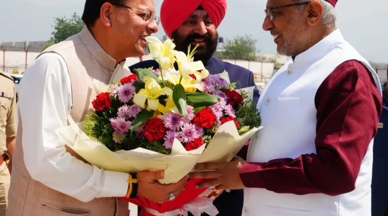 उपराष्ट्रपति सी.पी. राधाकृष्णन का उत्तराखंड आगमन, जौलीग्रांट एयरपोर्ट पर भव्य स्वागत