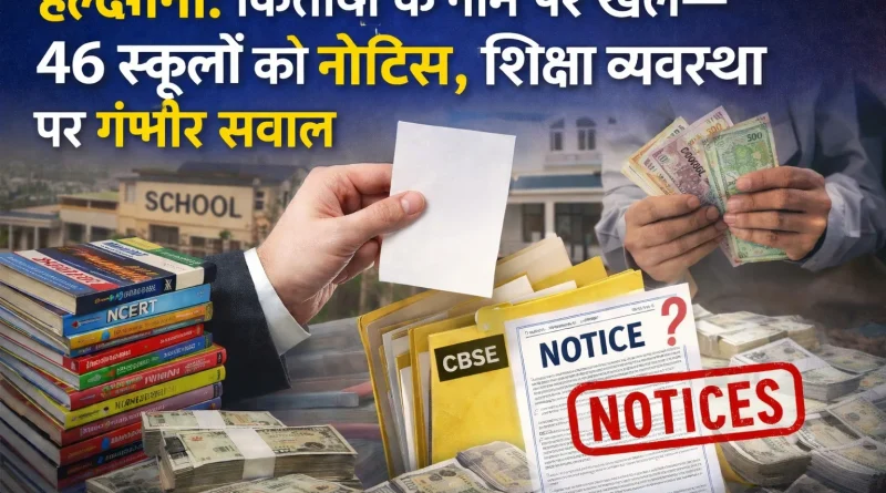 हल्द्वानी: किताबों के नाम पर खेल—46 स्कूलों को नोटिस, शिक्षा व्यवस्था पर गंभीर सवाल