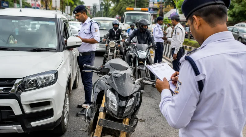 देहरादून में बिना नंबर प्लेट वाहनों पर बड़ा एक्शन, 4 महीने में 2578 चालान