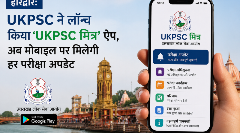 हरिद्वार: UKPSC ने लॉन्च किया ‘UKPSC मित्र’ ऐप, अब मोबाइल पर मिलेगी हर परीक्षा अपडेट