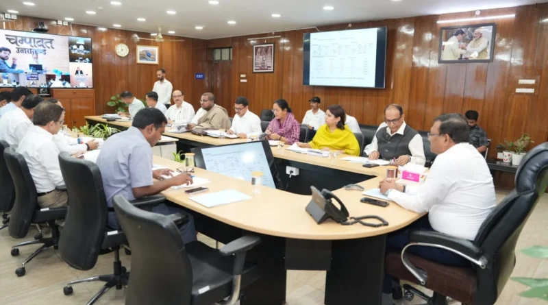 मुख्य सचिव आनन्द बर्द्धन ने की पीएम पोषण शक्ति निर्माण योजना की समीक्षा बैठक