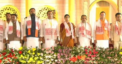 असम में NDA सरकार का शपथ ग्रहण समारोह, मुख्यमंत्री धामी रहे शामिल