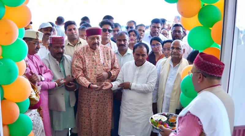 कैबिनेट मंत्री महाराज और धन सिंह ने संयुक्त रूप से किया भाजपा के नव निर्मित जिला कार्यालय भवन का उद्घाटन