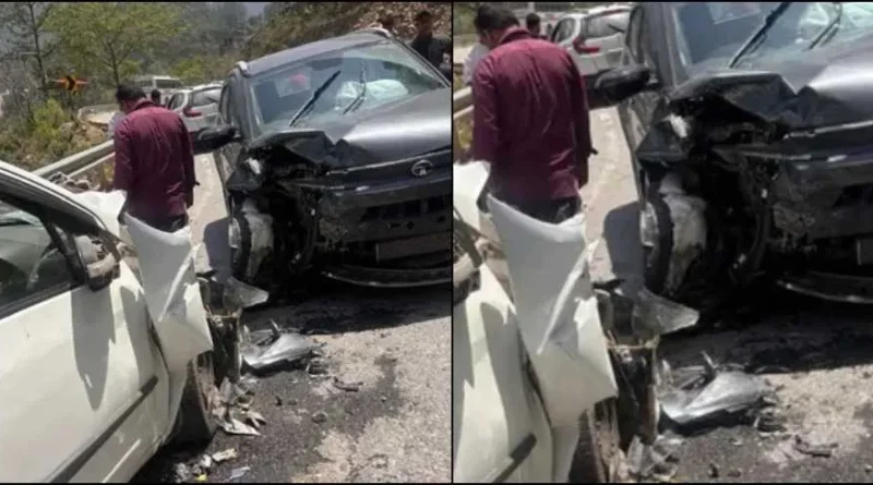 चमोली में बड़ा सड़क हादसा, आमने-सामने भिड़ीं दो कारें