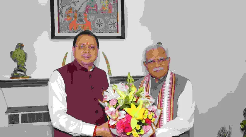 केंद्रीय मंत्री खट्टर से सीएम धामी ने की मुलाकात, कई परियोजनाओं को लेकर हुई बात