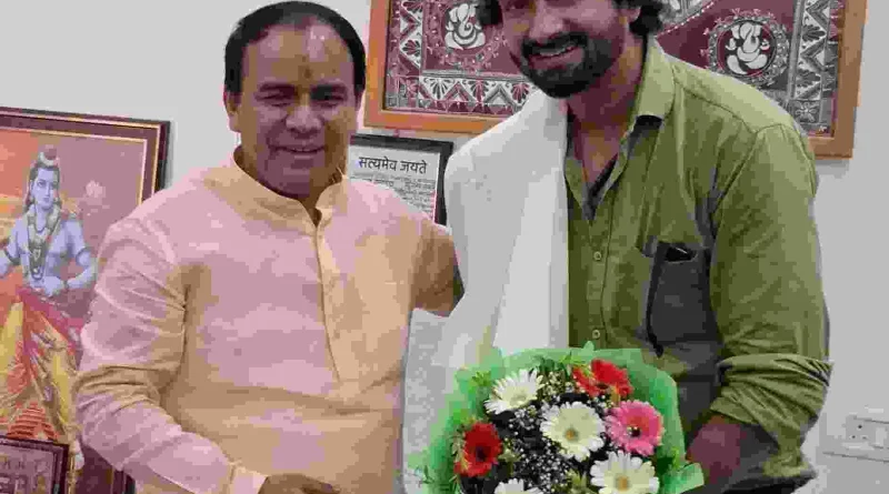 धन सिंह रावत से मिले राष्ट्रीय पुरस्कार विजेता अभिनेता मोहित घिल्डियाल,तीर्थाटन प्रचार के लिए डॉक्यूमेंट्री बनाने पर चर्चा