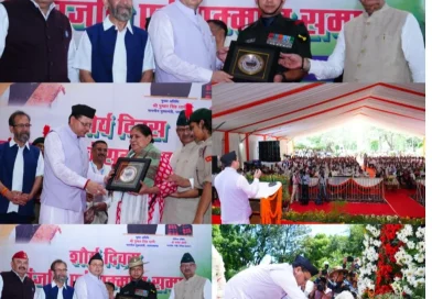 मुख्यमंत्री ने कारगिल विजय दिवस पर शहीद स्मारक पर पुष्पचक्र अर्पित कर कारगिल के अमर शहीदों को भावभीनी श्रद्धांजलि दी
